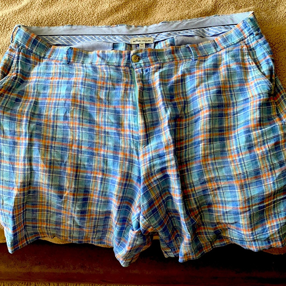 PETER MILLAR linen 100% Men’s Madras shorts